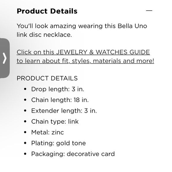 Bella Uno Link Disc necklace - Picture 5 of 6